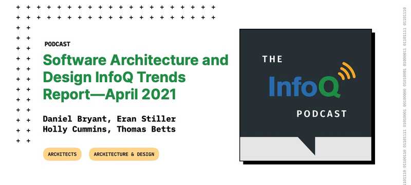 The InfoQ Podcast: Software Architecture and Design InfoQ Trends Report—April 2021