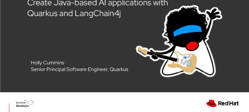 NLJUG academy masterclass – Create Java-based AI applications with Quarkus and LangChain4j